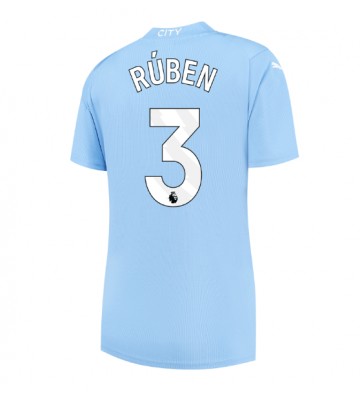 Manchester City Ruben Dias #3 Hemmatröja Dam 2023-24 Kortärmad
